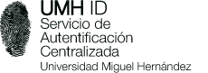 UMH ID. Servicio de Autentificación Centralizada. Universidad Miguel Hernández